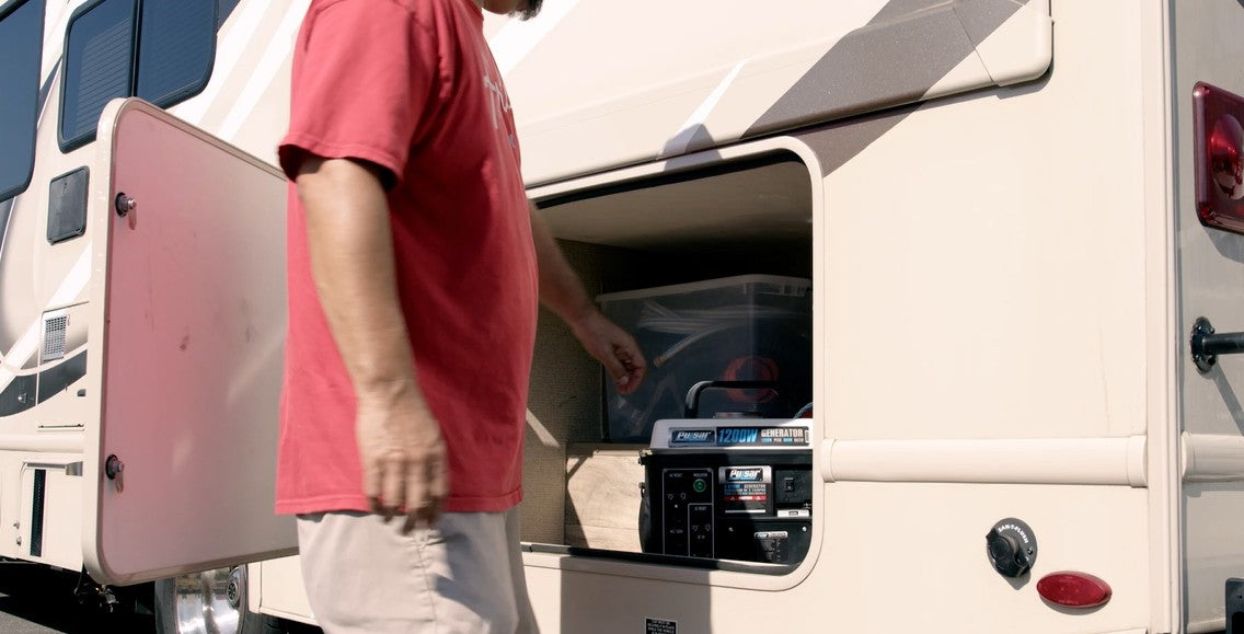 Pulsar PG1202SA 1200 Peak Watt, 900 Running Watt Portable 2-Cycle Gas Powered Generator
