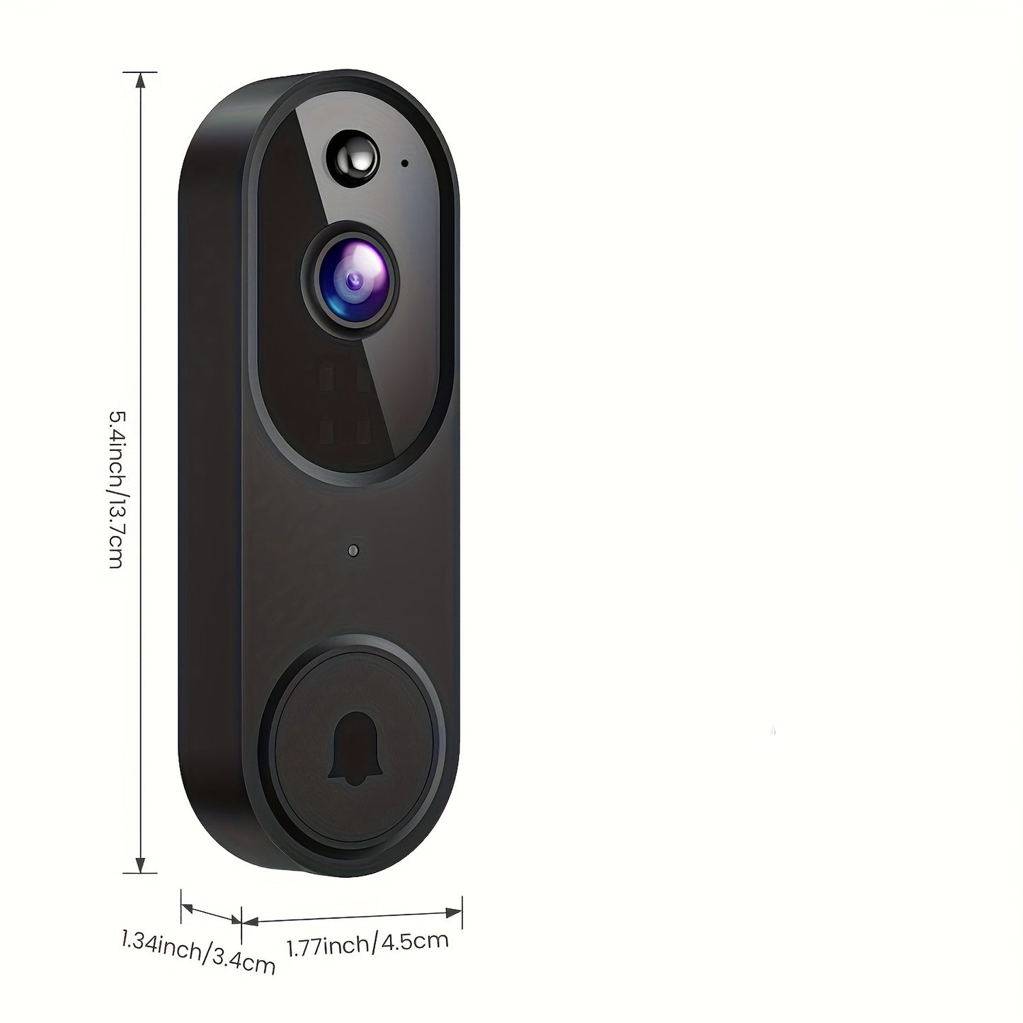 1080P Smart Wires Video Doorbell Camera with Chime Night