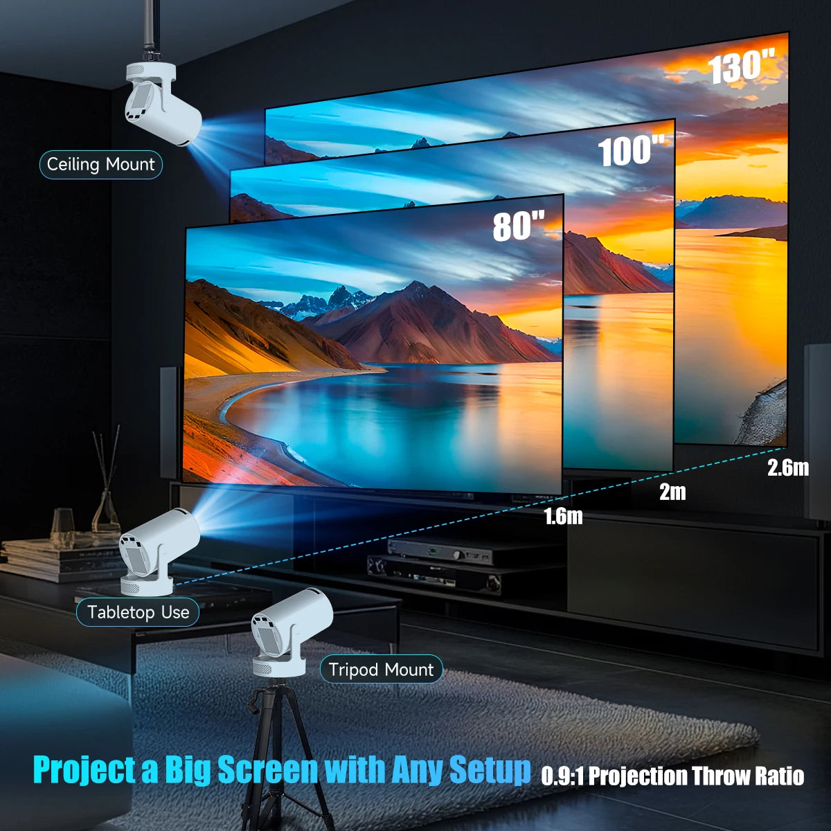 Cinematic Outdoor Projector