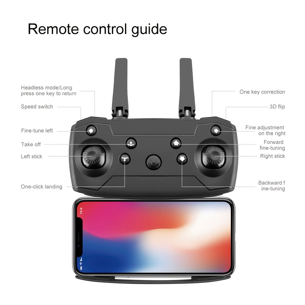 E88 Foldable Drone with Dual Camera, Obstacle Avoidance