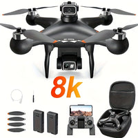 8K Drone with 2 Batteries Durable S116 MAX Brushless Optical Flow Drone with Dual Cameras, WIFI FPV, 360° Obstacle Avoidance