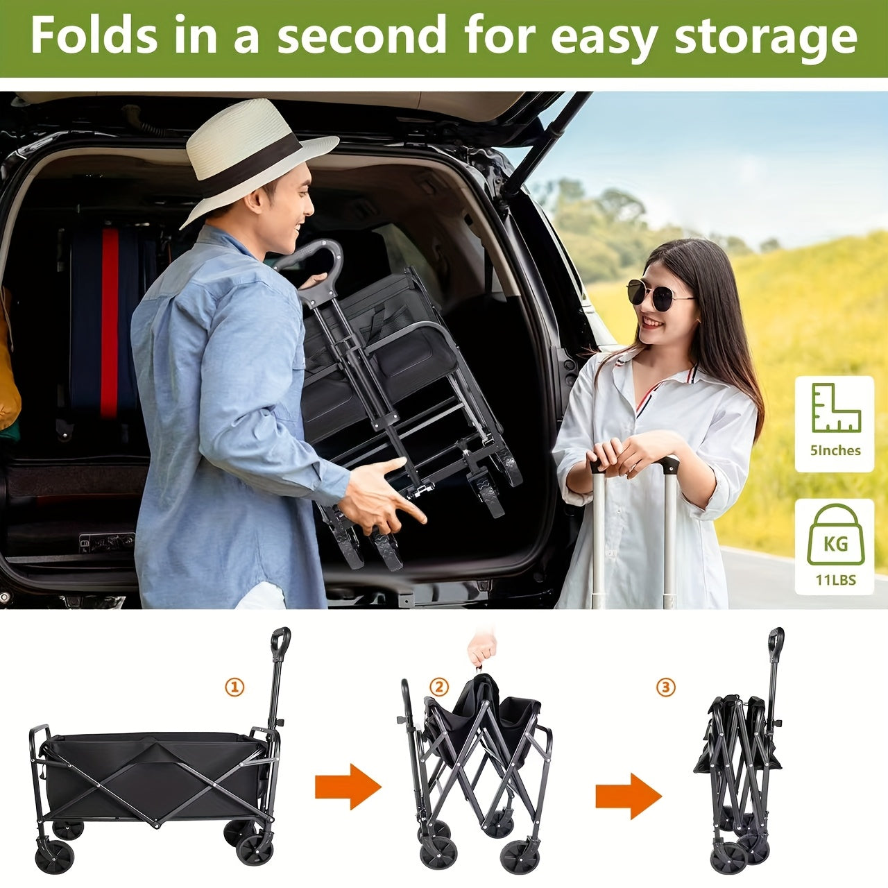 Heavy Duty Folding Cart 220LBS/ 450LBS/ 680LBS All Terrain Heavy Duty