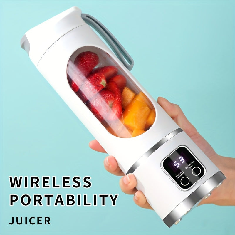 12.85 Oz Rechargeable Portable Blender Cup, Electric USB Juicer Blender