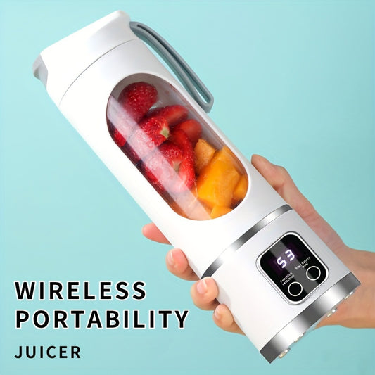 12.85 Oz Rechargeable Portable Blender Cup, Electric USB Juicer Blender