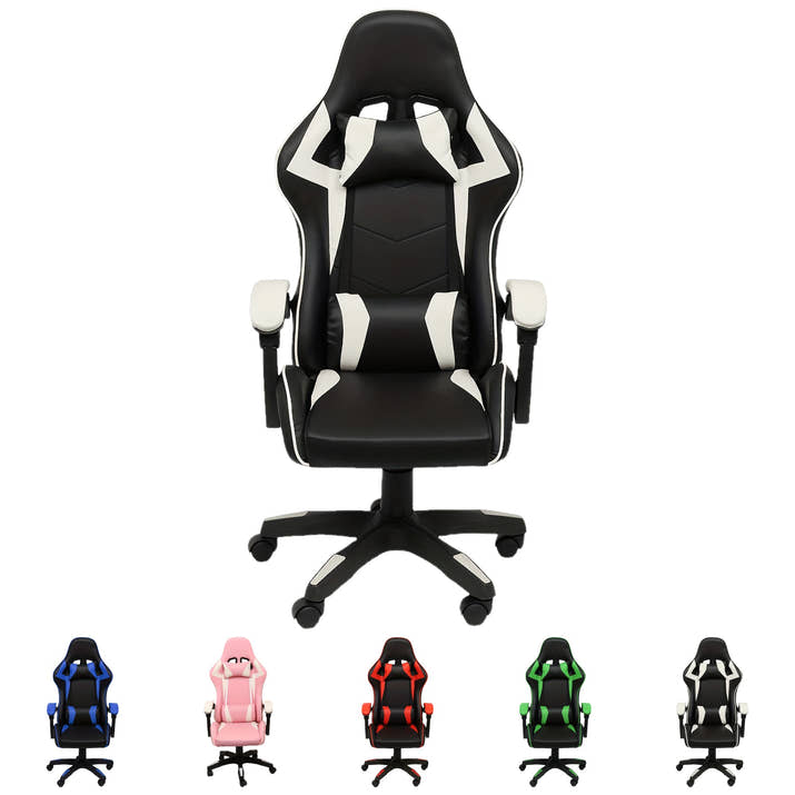 Ergonomic High-Back Gaming Chair with Headrest & Lumbar Support - Adjustable & Reclining