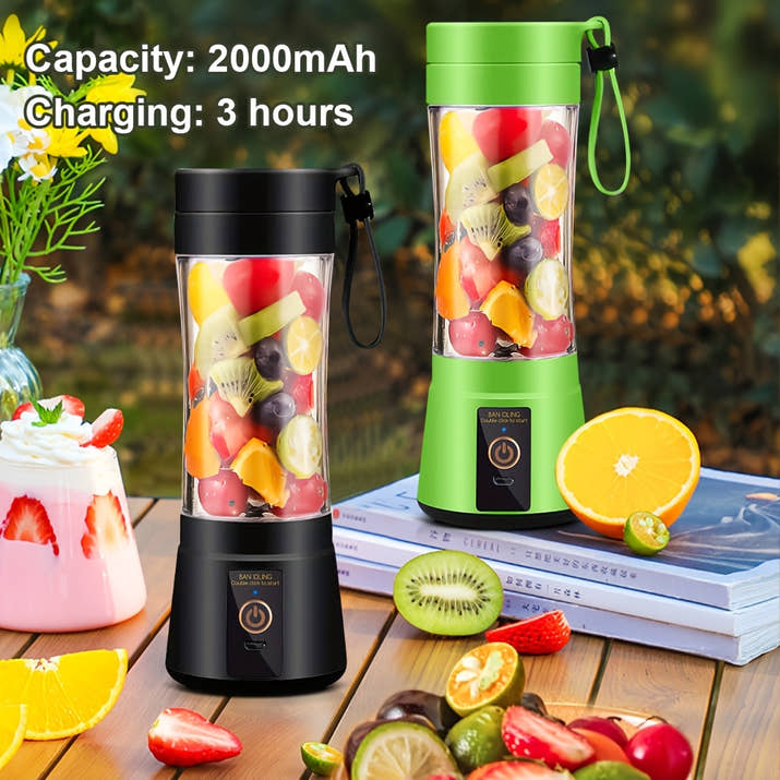 12.85 Oz Rechargeable Portable Blender Cup, Electric USB Juicer Blender
