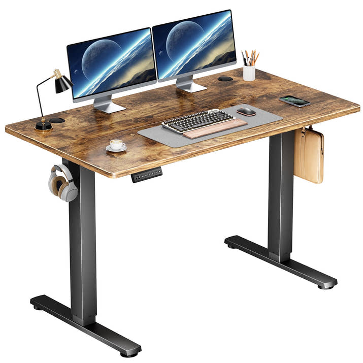 Electric Adjustable Standing Desk 48 x 24 Inches & 55 x 24 Inches