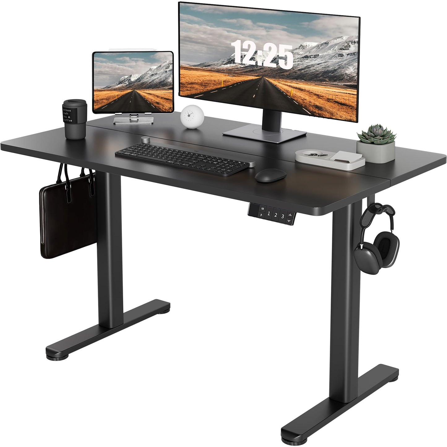 Electric Adjustable Standing Desk 48 x 24 Inches & 55 x 24 Inches