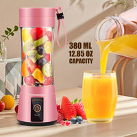 12.85 Oz Rechargeable Portable Blender Cup, Electric USB Juicer Blender