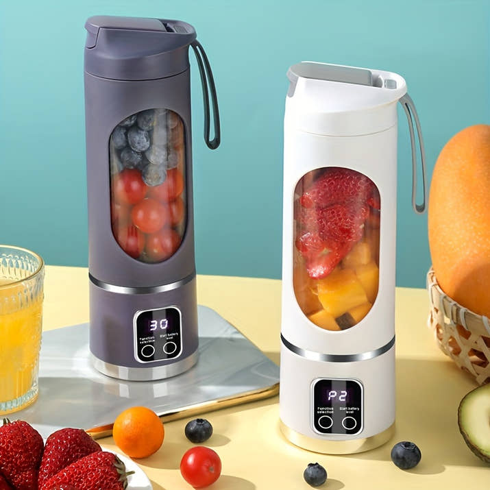 12.85 Oz Rechargeable Portable Blender Cup, Electric USB Juicer Blender