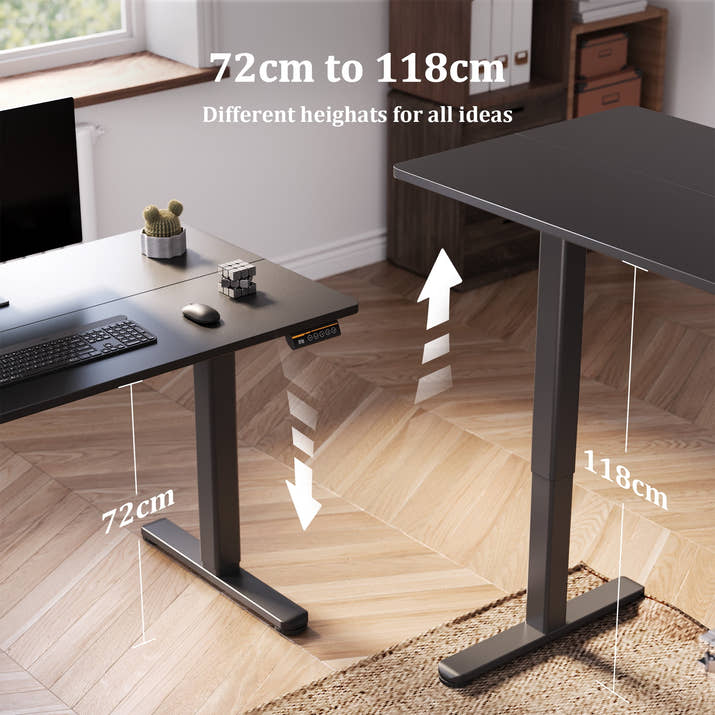 Electric Adjustable Standing Desk 48 x 24 Inches & 55 x 24 Inches