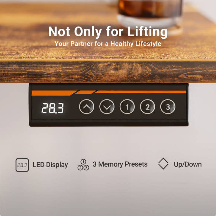 Electric Adjustable Standing Desk 48 x 24 Inches & 55 x 24 Inches