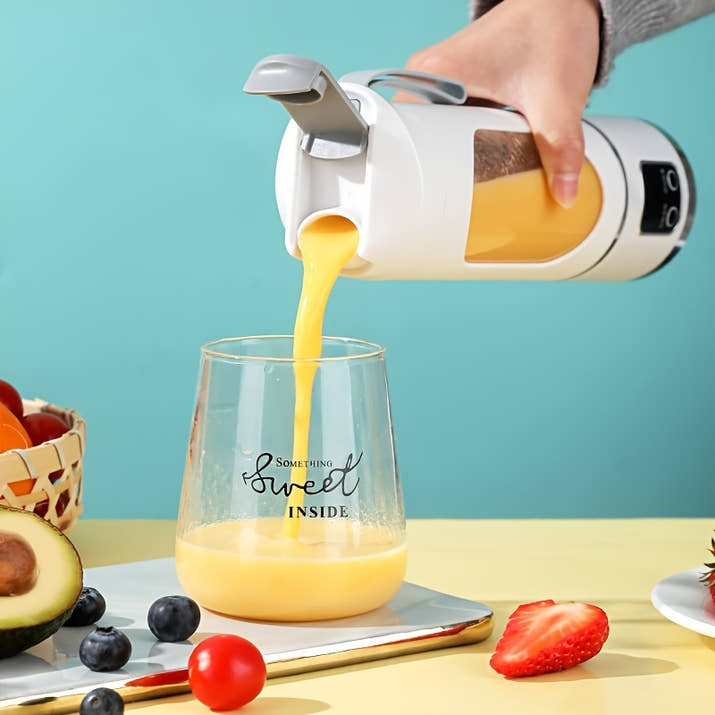 12.85 Oz Rechargeable Portable Blender Cup, Electric USB Juicer Blender