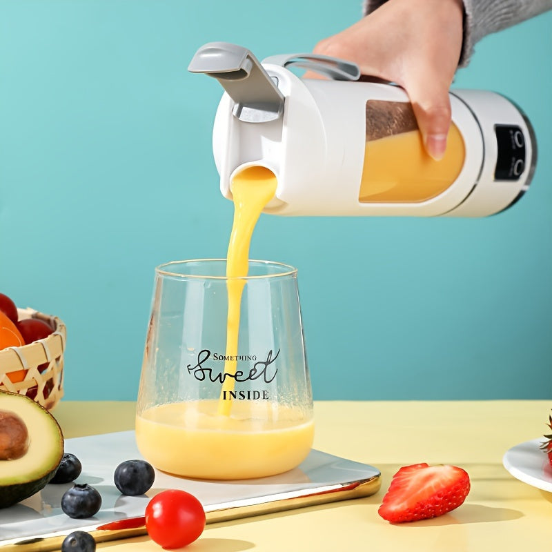 12.85 Oz Rechargeable Portable Blender Cup, Electric USB Juicer Blender
