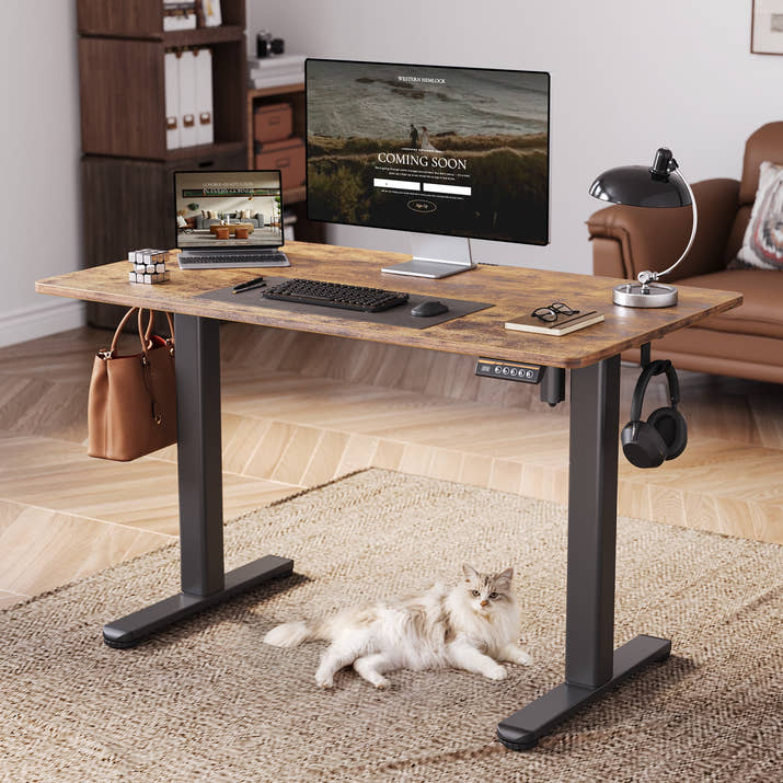 Electric Adjustable Standing Desk 48 x 24 Inches & 55 x 24 Inches
