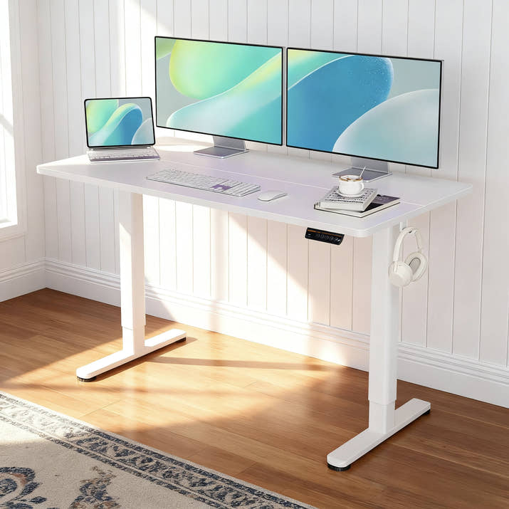 Electric Adjustable Standing Desk 48 x 24 Inches & 55 x 24 Inches