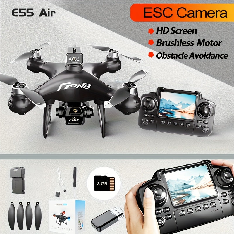 8K Drone with 2 Batteries Durable S116 MAX Brushless Optical Flow Drone with Dual Cameras, WIFI FPV, 360° Obstacle Avoidance