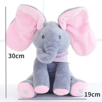 2025 New Hide-And-Seek Elephant Plush Toy Baby Hide-And-Seek Game Toy Singing Interactive Musical Toys Gifts
