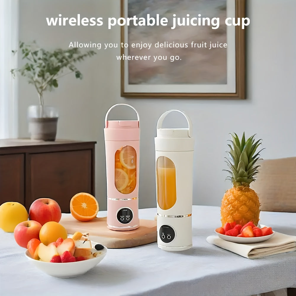 12.85 Oz Rechargeable Portable Blender Cup, Electric USB Juicer Blender