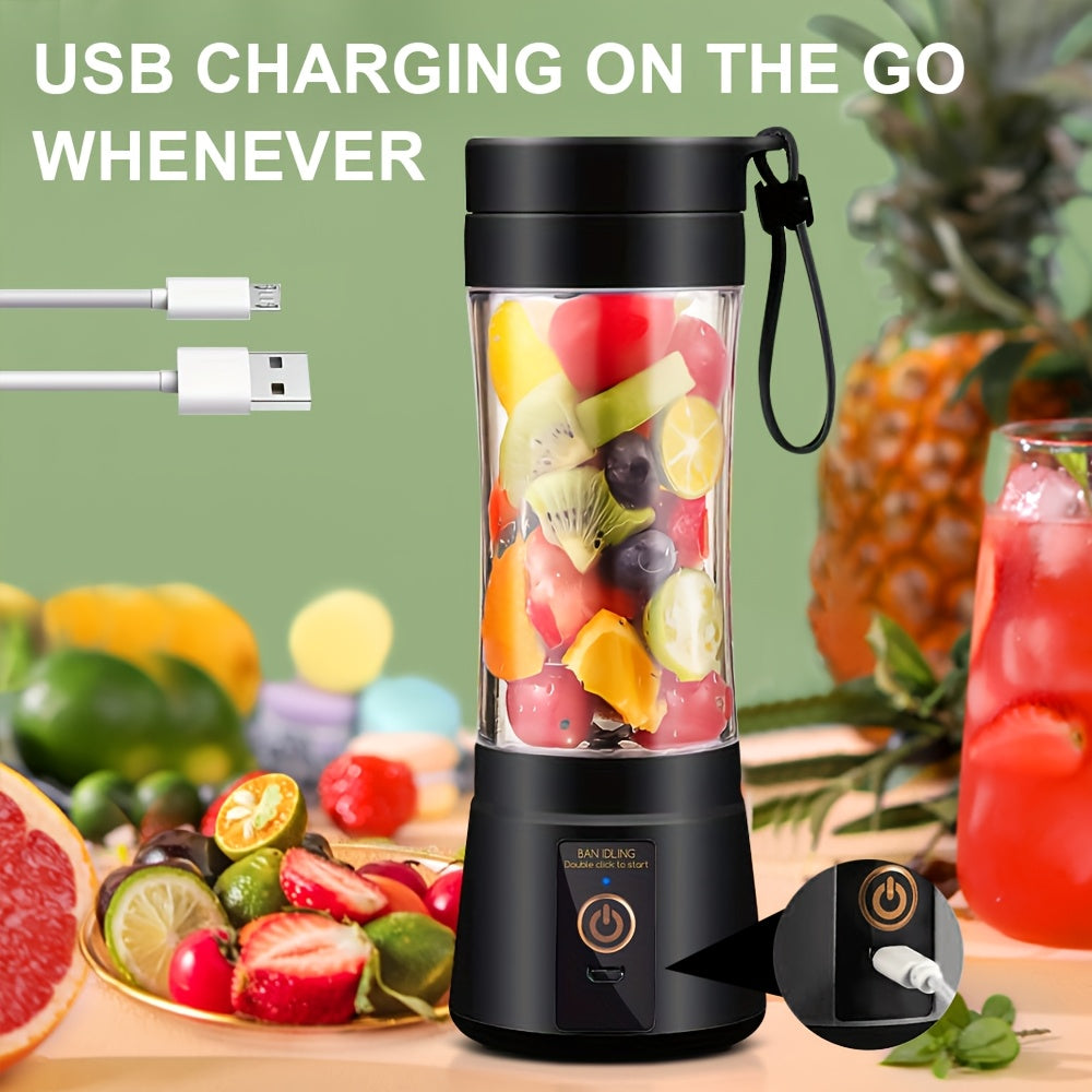 12.85 Oz Rechargeable Portable Blender Cup, Electric USB Juicer Blender