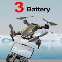 Drone with 4K HD Dual Cameras, 540° Obstacle Avoidance Brushless Motor, FPV Real-Time View