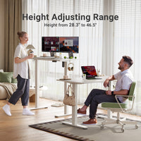 Electric Adjustable Standing Desk 48 x 24 Inches & 55 x 24 Inches