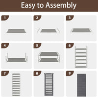 10-Tier Shoe Rack Organizer for Entryway, 27 Pairs Capacity Shoe Storage Shelf, 62.99*23.62*15.7 Inch, Black