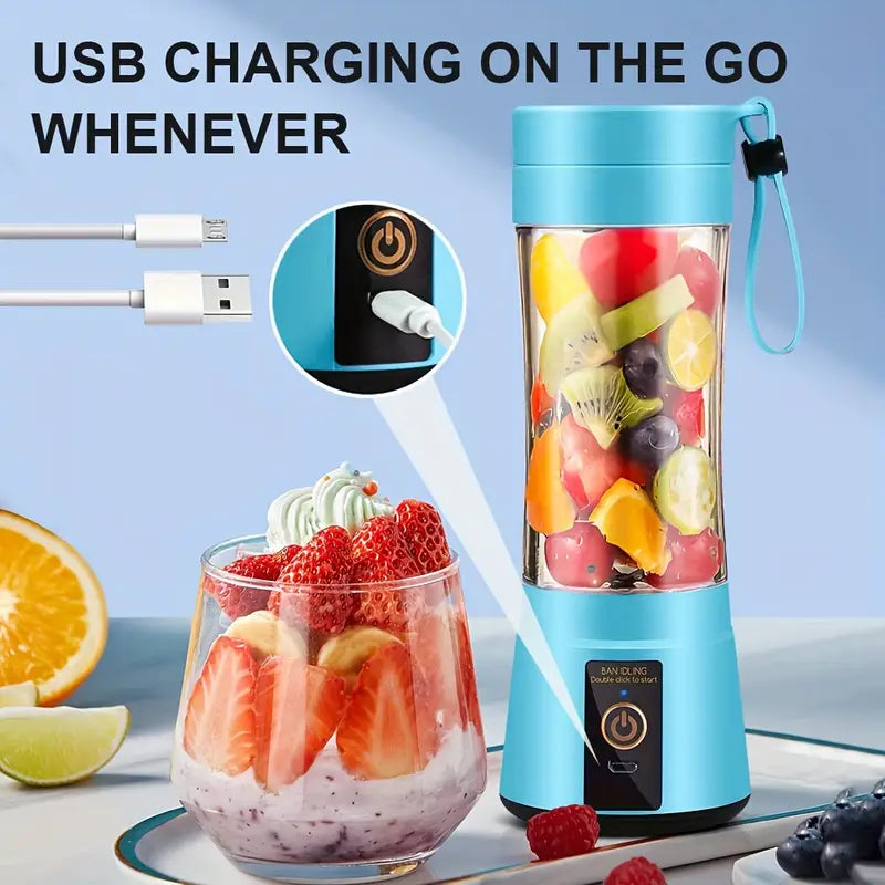 12.85 Oz Rechargeable Portable Blender Cup, Electric USB Juicer Blender