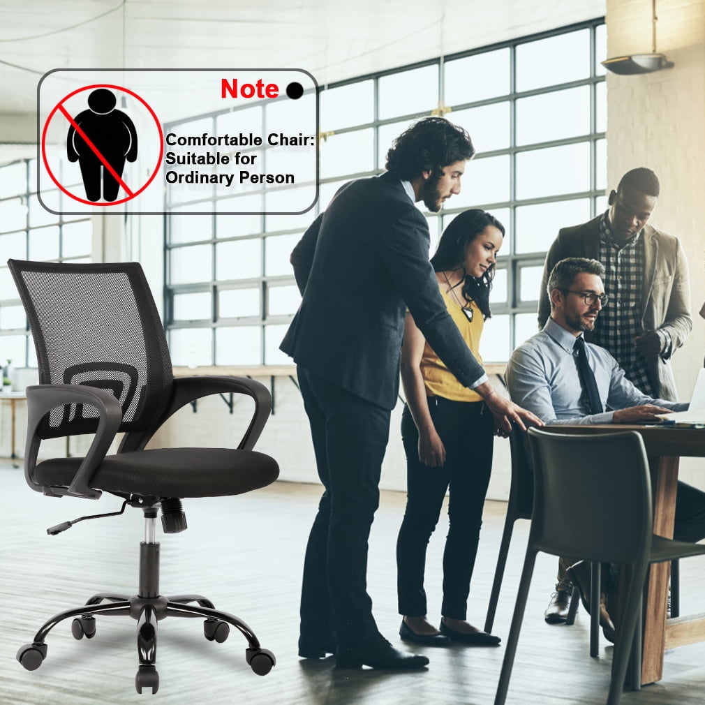 Ergonomic Office Chair, Lumbar Support, Adjustable Height with Armrests for Adults