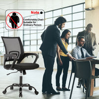 Ergonomic Office Chair, Lumbar Support, Adjustable Height with Armrests for Adults