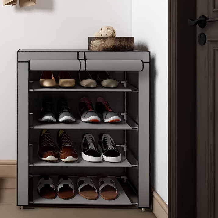 5-10 Layer Shoe Rack with Non-woven Fabric Cover, Easy to Assemble, Portable Shoe Cabinet, Can Store 27-35 Pairs Of Shoes