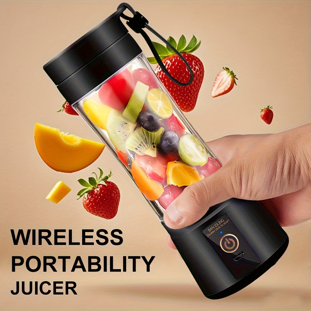 12.85 Oz Rechargeable Portable Blender Cup, Electric USB Juicer Blender
