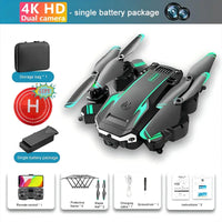 Drone with 4K HD Dual Cameras, 540° Obstacle Avoidance Brushless Motor, FPV Real-Time View