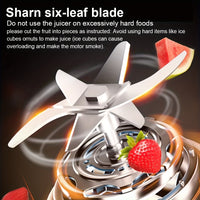 12.85 Oz Rechargeable Portable Blender Cup, Electric USB Juicer Blender