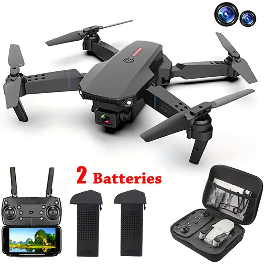 E88 Foldable Drone with Dual Camera, Obstacle Avoidance