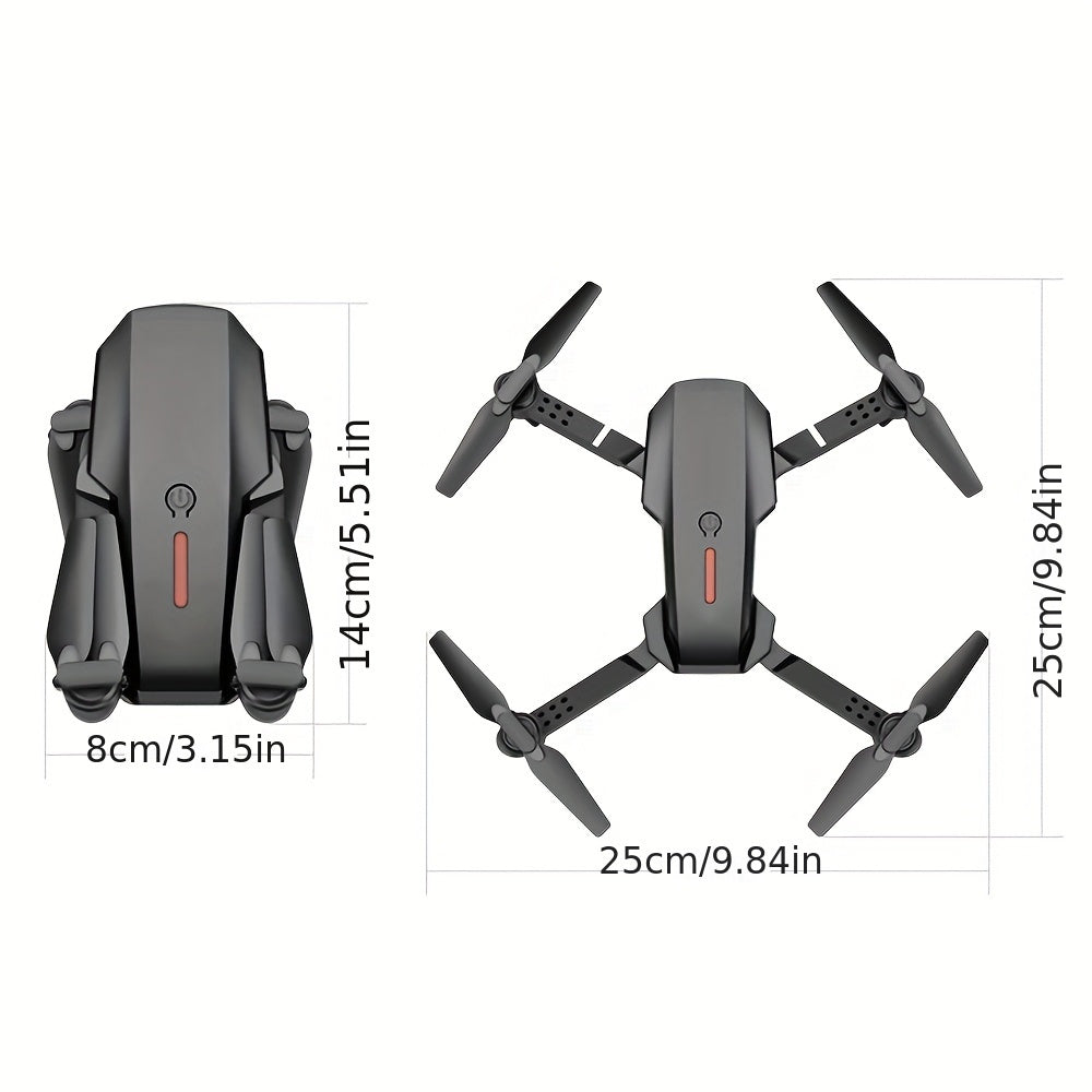 E88 Foldable Drone with Dual Camera, Obstacle Avoidance