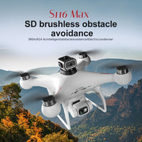8K Drone with 2 Batteries Durable S116 MAX Brushless Optical Flow Drone with Dual Cameras, WIFI FPV, 360° Obstacle Avoidance