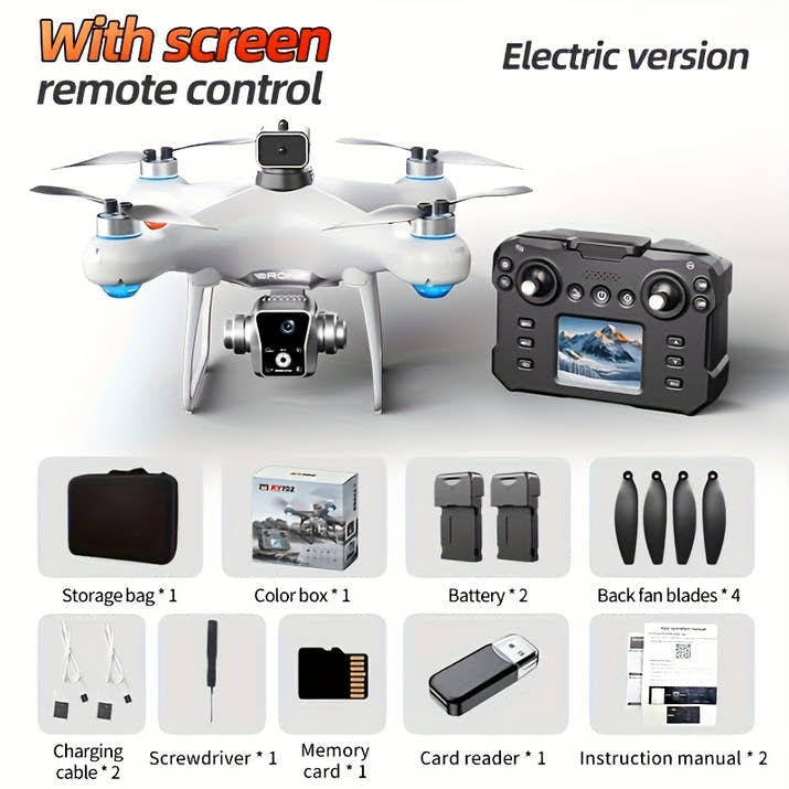 8K Drone with 2 Batteries Durable S116 MAX Brushless Optical Flow Drone with Dual Cameras, WIFI FPV, 360° Obstacle Avoidance