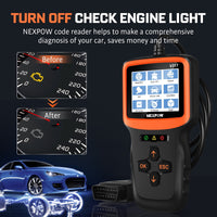 NEXPOW OBD2 Scanner Code Reader, Check Engine Code Readers with I/M Readiness