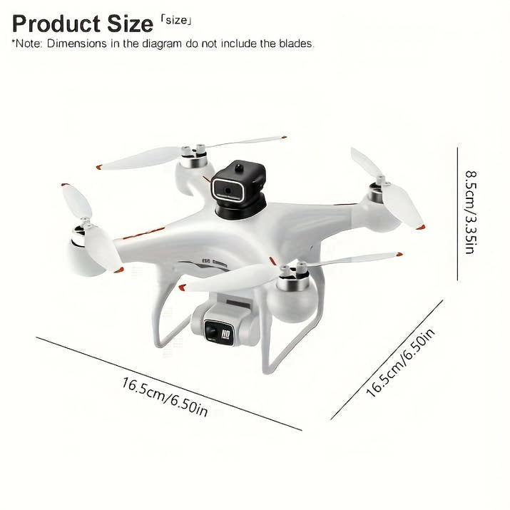 8K Drone with 2 Batteries Durable S116 MAX Brushless Optical Flow Drone with Dual Cameras, WIFI FPV, 360° Obstacle Avoidance