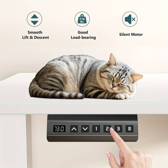 Large Adjustable Desk 55 inches to 71 inches x 28 to 30 inches