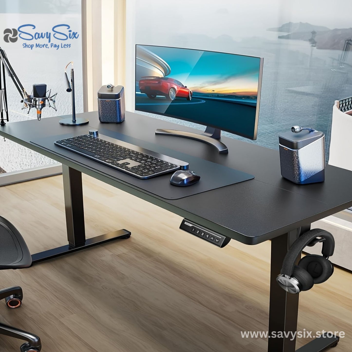 Large Adjustable Desk 55 inches to 71 inches x 28 to 30 inches