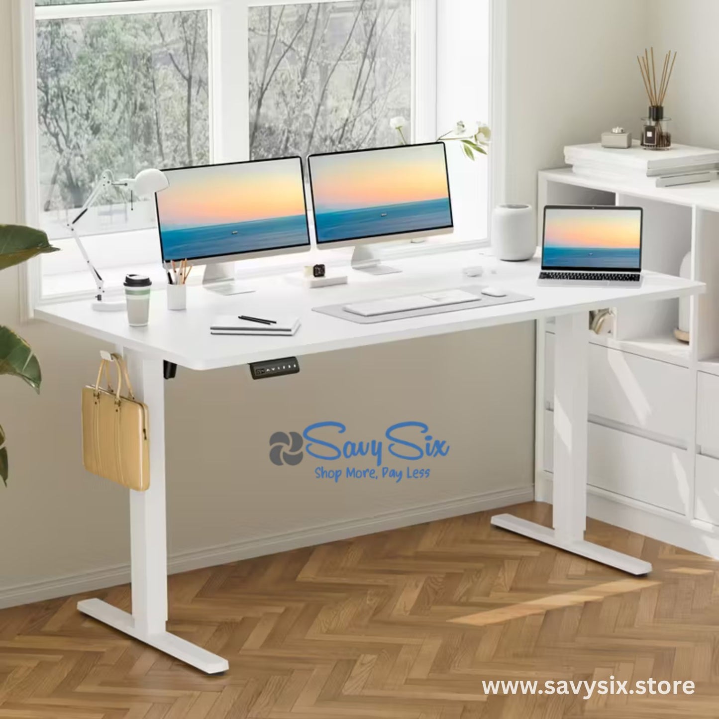 Large Adjustable Desk 55 inches to 71 inches x 28 to 30 inches