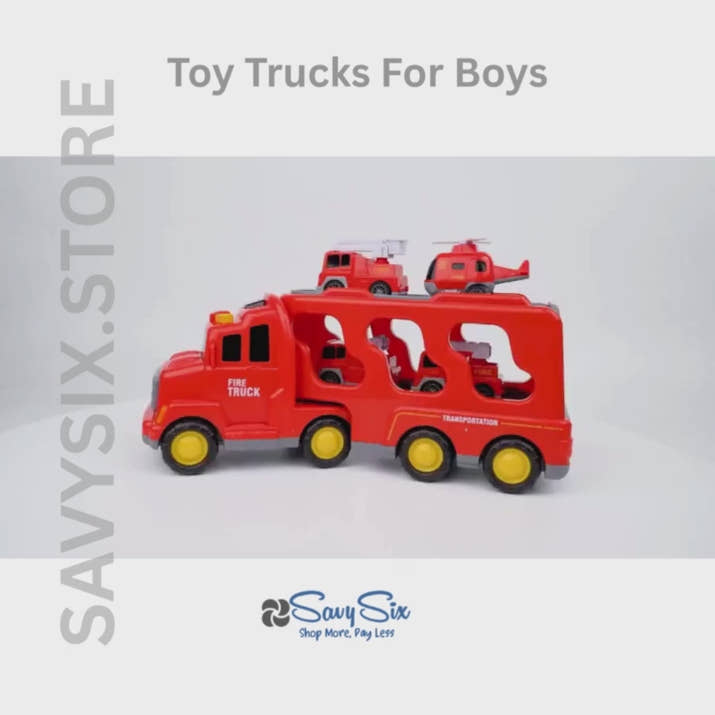 Toy Trucks For Boys, Fire Truck, City Truck & Engineering Truck