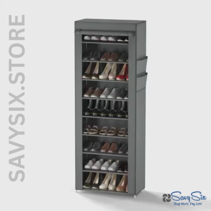Shoe Rack Organizer 10-Tier - for Entryway - 27 Pairs Capacity Shoe Storage