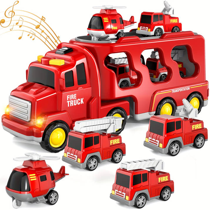 Toy Trucks For Boys, Fire Truck, City Truck & Engineering Truck