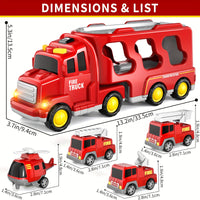 Toy Trucks For Boys, Fire Truck, City Truck & Engineering Truck