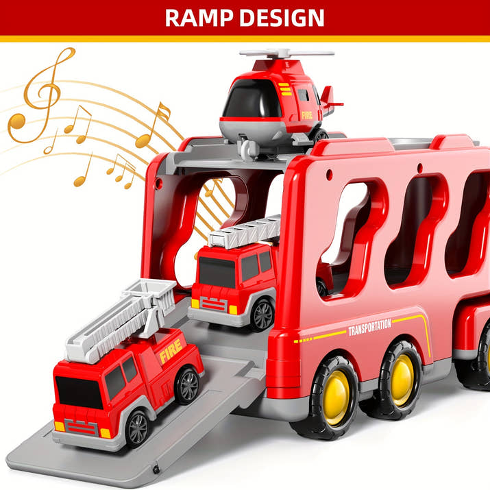 Toy Trucks For Boys, Fire Truck, City Truck & Engineering Truck