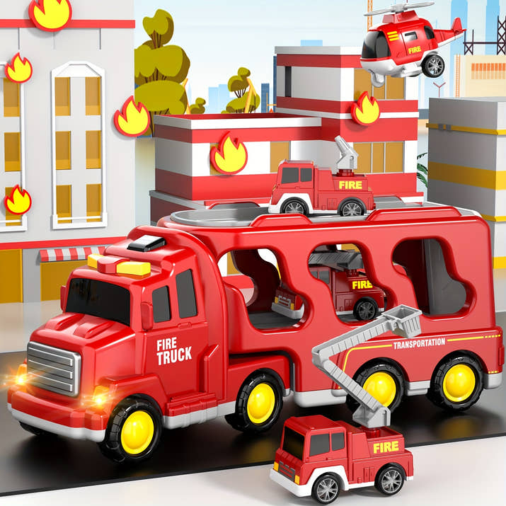 Toy Trucks For Boys, Fire Truck, City Truck & Engineering Truck