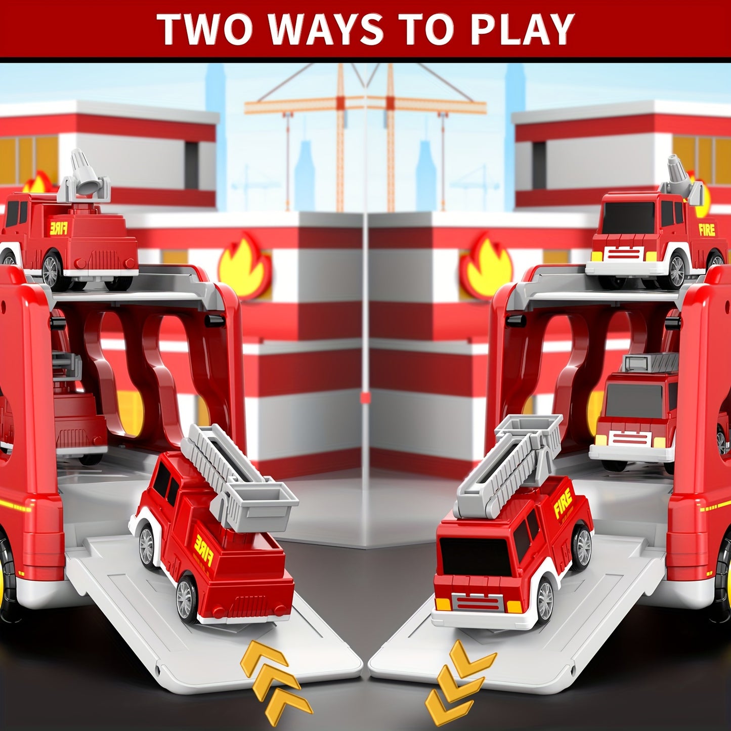 Toy Trucks For Boys, Fire Truck, City Truck & Engineering Truck